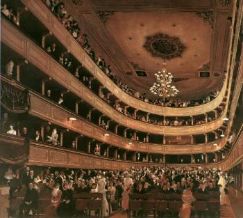 古斯塔夫 尅林姆特 Auditorium in the Old Burgtheater, Vienna
